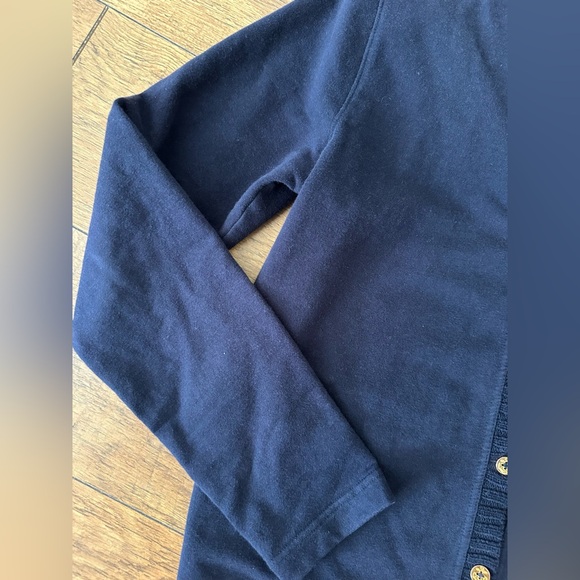 Ralph Lauren Navy Blue Cardigan V-Neck Knit Sweater - Picture 5 of 11